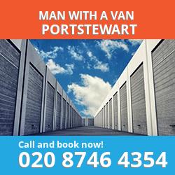 BT55 man with a van Portstewart