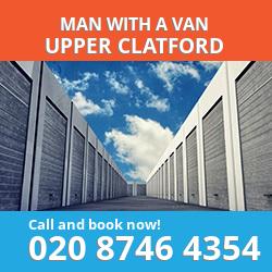 SP11 man with a van Upper Clatford