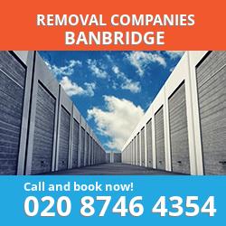BT32 removal company  Banbridge