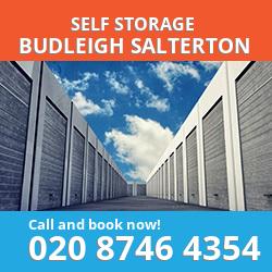 EX2 self storage in Budleigh Salterton