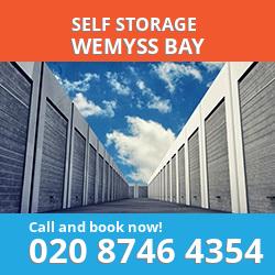 PA18 self storage in Wemyss Bay